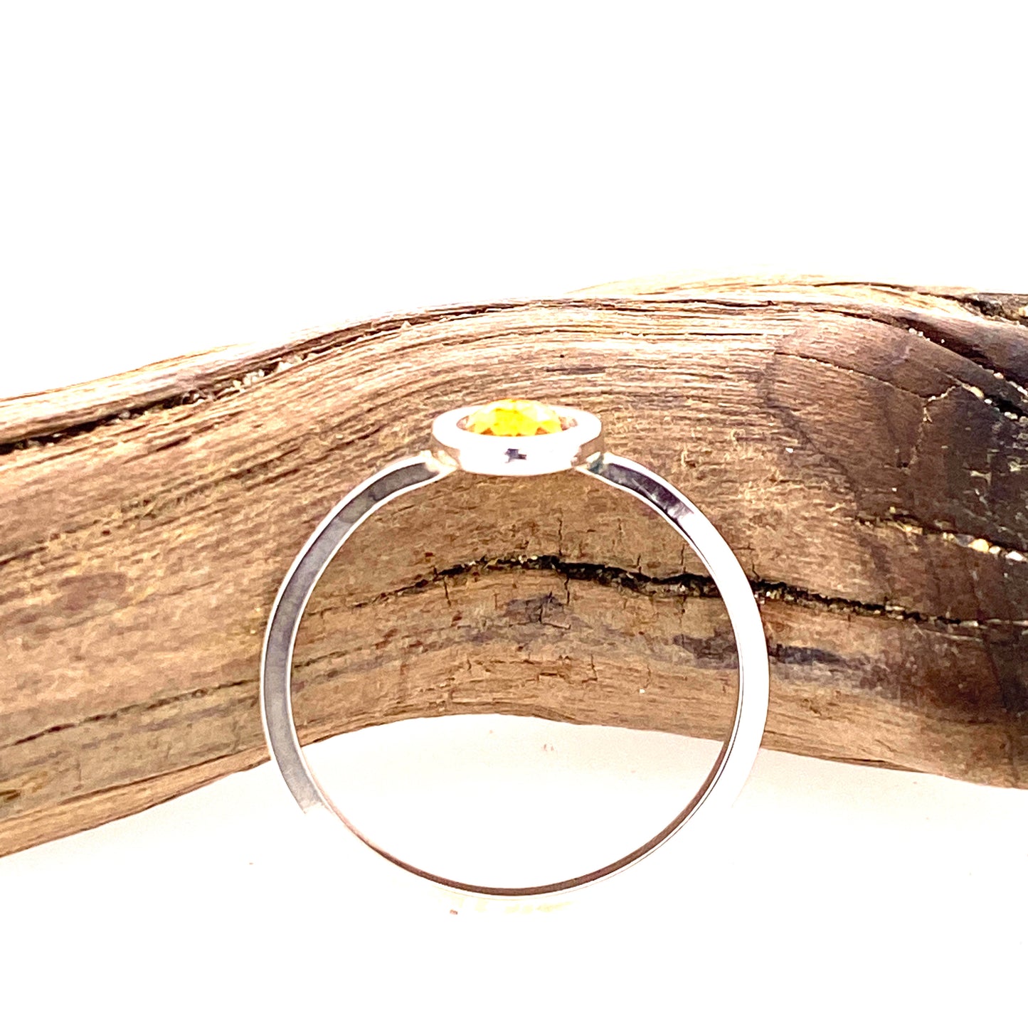 Sparkly Yellow Tourmaline Ring